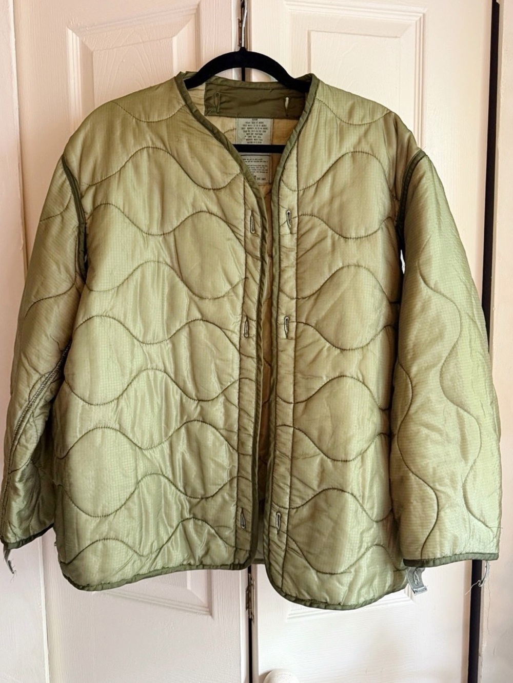 Vintage | Quilted Liner | Military Jacket | Olive Green